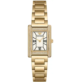 Emporio Armani Damen Analog Quarz Uhr mit Edelstahl Armband AR11659