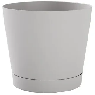 Teraplast Orione 38 Pflanzkübel Cloud Weiß rund 38cm Blumentopf