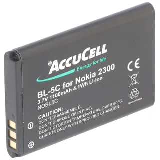 AccuCell Akku passend für Nokia 7610, BL-5C, 1100mAh