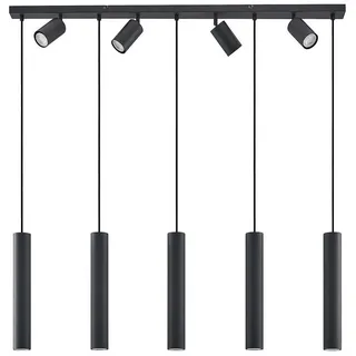 LINDBY Sanad 2-flg. 116 cm schwarz Metall