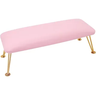 Nagel Armauflage Handkissen, PU Leather Nagel Handauflage Kissen, Professionelle Salon Nail Art Matte, passend für Nagelpads, Nagelrahmen, Technikertische, Nagelkunst, Leder Antirutschtische (Rosa)