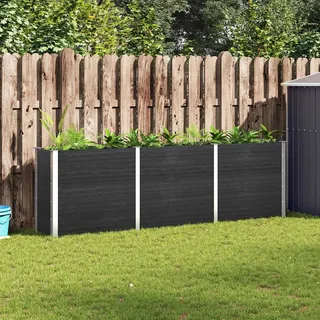 vidaXL Hochbeet 300 x 50 x 91 cm Grau