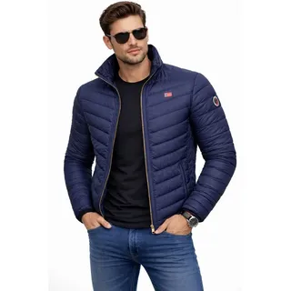 Geographical Norway Steppjacke Herren Übergangsjacke Herbst Winter Jacke Steppjacke Leicht Outdoor blau XL