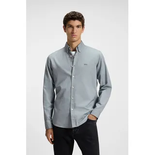 Boss ORANGE Businesshemd Rickert mit Button-down-Kragen grün S