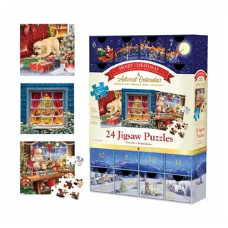 eurographics s.r.o. Eurographics Puzzle Adventskalender Frohe Weihnachten 1200 Teile