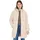 Puffer Mantel mit Cordmix Weiß