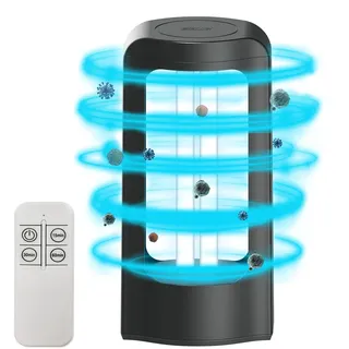 SANSI UVC Lampe Desinfektion 42W, UV Sterilisationslampe mit Fernbedienung | 254nm Wellenlänge Keimtötende Lampe, Tragbar UV-Sterilisator für Schlafzimmer, Hotel, Küche, Bad - Ozonfrei