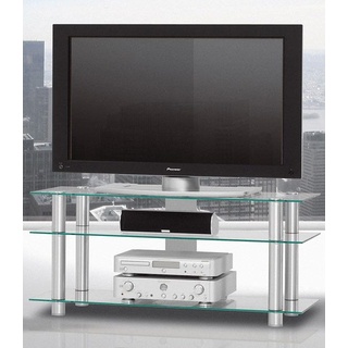 TV-Rack JUST BY SPECTRAL "just-racks TV1203" Sideboards Gr. B/H/T: 120 cm x 53,2 cm x 40 cm, farblos (klarglas) TV-Racks