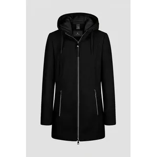 Barbara Lebek Wolljacke mit Kapuze Schwarz 46