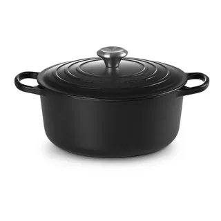 Le Creuset Runder Bräter Signature Ø 26cm - schwarz