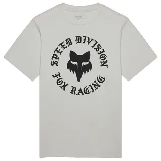 Fox T-Shirt Badge Grau