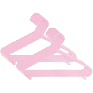 Bieco Kinder Kleiderbügel Rosa 16 STK - Kinder Kleiderbügel Kunststoff - Kleiderbügel Babykleidung - Kleiderbügel für Baby - Bügel pink - Kinderkleiderbügel Plastik - Kleiderbügel Pink Hangers