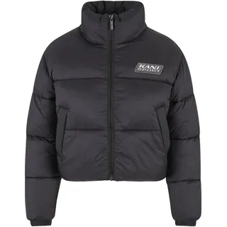 Karl Kani Sport Patch Crop Puffer Jacket Schwarz 30