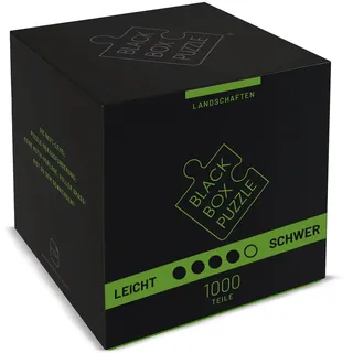 Black Box Puzzle 1000 Teile - Blackbox Puzzel mit Überraschungs-Motiv ohne Vorlage, schweres Puzzle Erwachsene anspruchsvoll, Puzzle-Box Landschaft (2024)