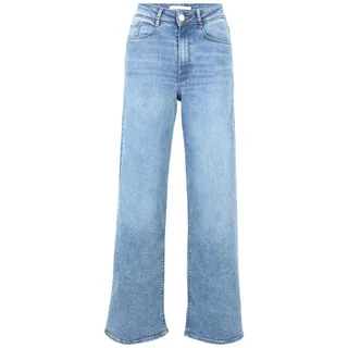 Betty & Co Damen High Waisted-Jeans mit weitem Bein 40, Light Blue Denim - 40W