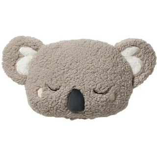 VERTBAUDET Koala Kissen aus Sherpa, für Kinder, abnehmbarer Bezug, grau, TU