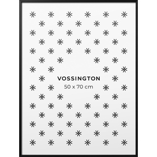 Vossington Bilderrahmen 50x70 Schwarz - Metall - Modernes und schmales Design - Posterrahmen - Rahmen für 1 Bild, Poster oder Puzzle im Format 50 x 70 cm (70x50 cm)