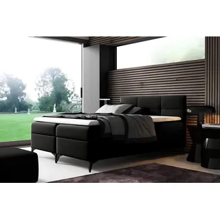 xl moebel gmbh Boxspringbett 180 x 200 cm Schwarz