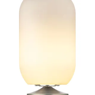 kooduu LED-Akkuleuchte Atmos Kunststoff Silber