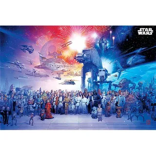 Star Wars Maxi-Poster (Universum-Design), 61 x 91,5 cm, offizieller Merchandise-Artikel