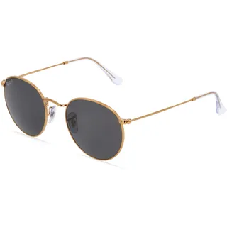 Ray-Ban RB 3447 ROUND METAL Herren-Sonnenbrille Vollrand Rund Metall-Gestell, gold