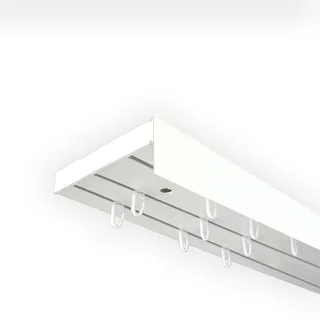 SN DECO GROUP Gardinenschiene »Vorhangschiene SH (1) mit Blende 5 cm«, 3 läufig-läufig, Fixmaß SN DECO GROUP weiß L: cm