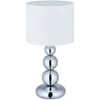Relaxdays Tischlampe Kugeln Silber 5 St.