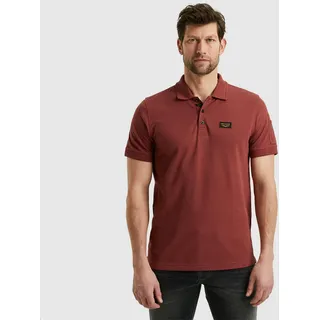 Poloshirt PME LEGEND "Short sleeve polo Trackway", Herren, Gr. XL, rosa (spiced apple), Jersey, Obermaterial: 95% Baumwolle, 5% Elasthan, casual, Kurzarm, Shirts