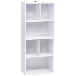 Woltu Bücherregal Aktenregal 50 x 121 x 29 cm Weiß