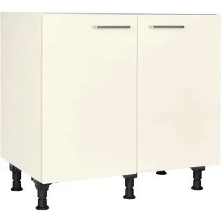 Nobilia Spülenunterschrank Touch, Magnolie, Holzwerkstoff, einzeln stellbar, 90x87x56 cm, Blauer Engel, Pefc, Goldenes M, Made in Germany, DGM-Klimapakt, Zusatzausstattung erhältlich, Küchen, Küchenmöbel, Küchenschränke, Küchenunterschränke