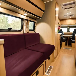 SYLC Samt Bezüge Für Wohnwagenpolster, rutschfeste Wohnmobil Sitzbezüge Mit 2 Cord, Sofa Sitzkissenbezug Für Schonbezug Wohnwagen Polster (Wine red,Rectangle M)
