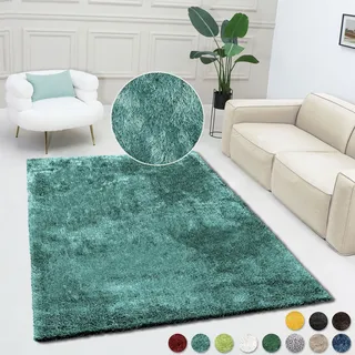 Bruno Banani Dana Teppich 200 x 200 cm Blau/Grün/Petrol