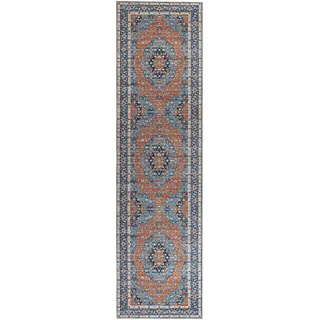 Beliani Teppich MIDALAM Bunt 80 x 300 cm orientalisches Muster Kurzflor Für Wohnzimmer Schlafzimmer Flur