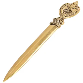 OKJHFD Manuelle Brieföffner Im Retro-Stil, Vintage-Schneider Für Brieföffner, Umschlagöffner aus Metall, Nostalgischer Klassischer Brieföffner, Dekoration, Kunst-Requisiten(B)