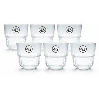 Licor 43 Gläser 6er-Set Glas 6x Gläser schwarzes Logo