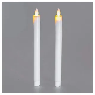 Formano LED Stabkerzen 2 St. 24 cm cremeweiß