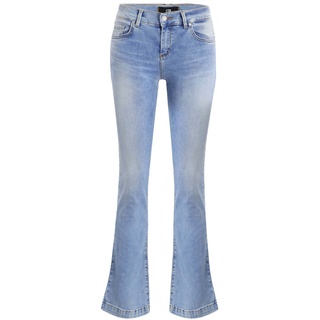LTB Damen Jeans FALLON Flared Fit Flared Ennio Wash 53689 Normaler Bund Reißverschluss W 32 L 30
