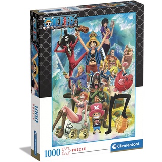 Clementoni One Piece Film Red Puzzle 1000 Teile-Legespiel für Manga & Anime Fans-für Erwachsene und Kinder, 39725, Mehrfarbig