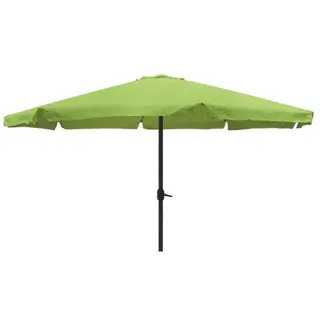 Lex XXL Alu Sonnenschirm Ø 4m Kurbelschirm Gartenschirm Marktschirm Krempe lime-grün : Lime-grün