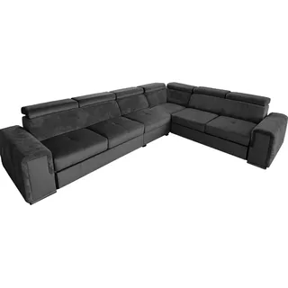All4All Ecksofa mit Schlaffunktion Fondi V - Wohnlandschaft in L-Form - XXL Sofa - 330x260 cm - Big Sofa - Schlafsofa mit Bettkasten - Farbe wählbar - Seite Rechts - Modern - Groß 19