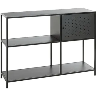 Haku-Möbel Bücherregal 100 x 30 x 75 cm Schwarz