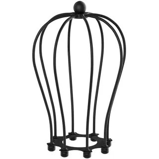 ledscom.de Käfig-Lampenschirm, schwarz, 115mm Ø