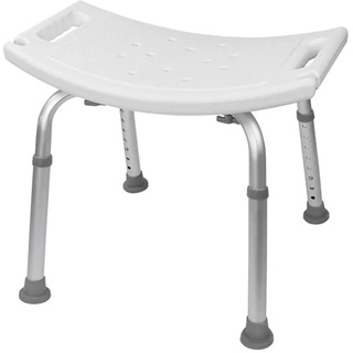 Drumm Duschhocker, stabiler und sicherer Duschstuhl, Badhocker, rutschfeste Füße, für Senioren und Behinderte, Toilettenhilfe, höhenverstellbar