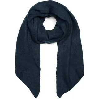 styleBREAKER XXL-Schal Asymmetrischer unifarbener Web Schal, (1-St) blau