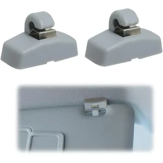 2 Stück Auto Halterung Sonnenblende,Sonnenblenden Haken Clip Kompatibel mit VW Caddy Golf Mk4 Sharan Passat Polo Amarok Transporter T5 Touran Seat Ibiza Leon Skoda Fabia Octavia Superb 3B0857561B