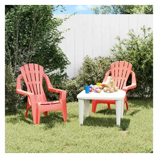 vidaXL Kinder Gartenstuhl 37 x 34 x 40 cm rot 2 St.