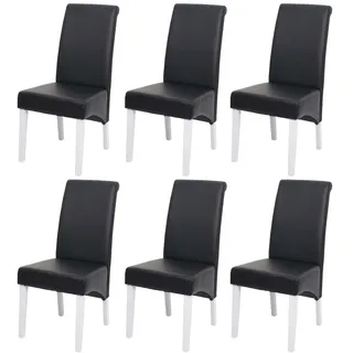 MCW Esszimmerstuhl Cesena Kunstleder schwarz 6er Set