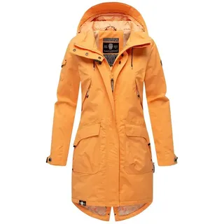 Navahoo Damen Übergangsjacke leichte Jacke mit Kapuze Pfefferschote Apricot Sorbet Gr. XS - XS