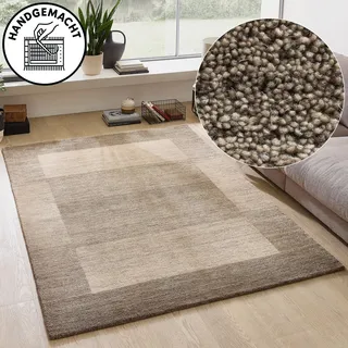 THEKO Gabbeh Super Bettumrandung 60 x 90 cm Braun