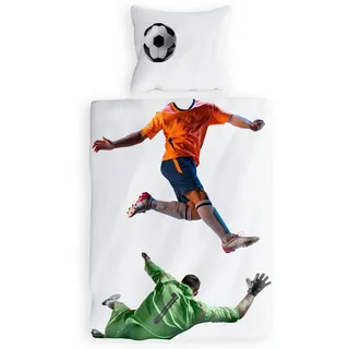 Carpe Sonno Fußball Weiß 135 x 200 cm + 80 x 80 cm